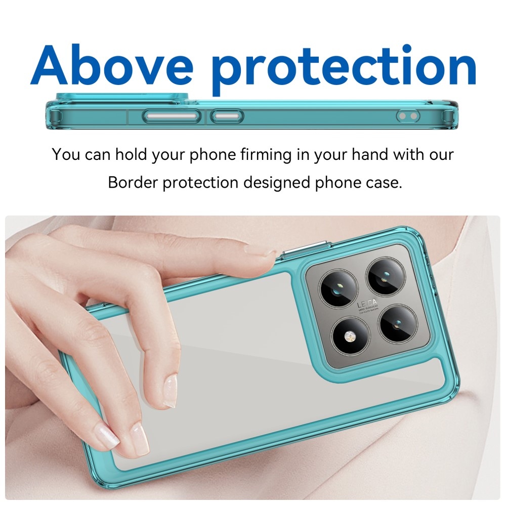 Gél tok fix hátlappal Xiaomi 14T/14T Pro készülékhez - világoskék színben