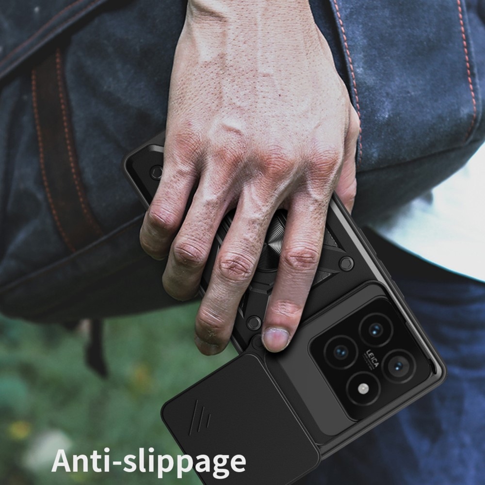 Tartós csúszásálló borítás Xiaomi 14T-hez - fekete