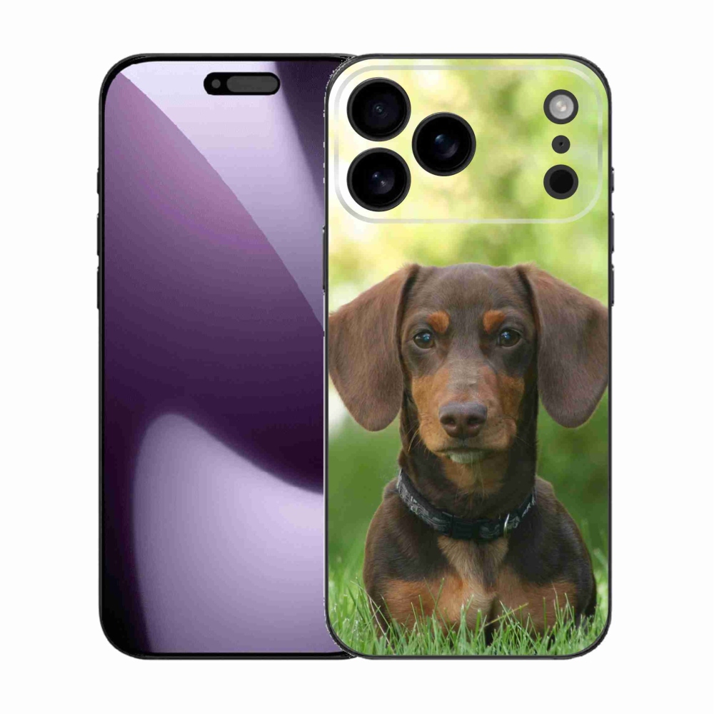 Zselés borítás mmCase iPhone 17 Pro Max készülékhez - barna tacskó