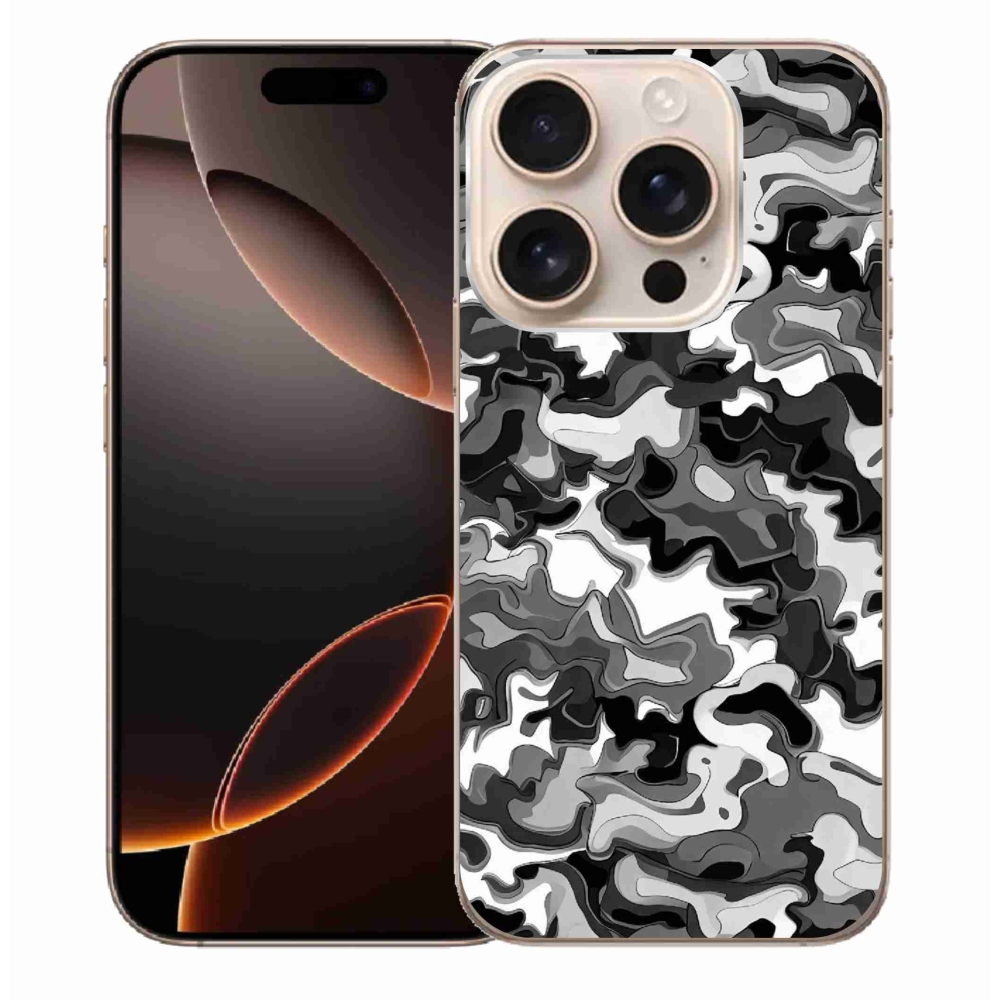Zselés borítás mmCase iPhone 16 Pro Max készülékhez - terepszínű minta 3