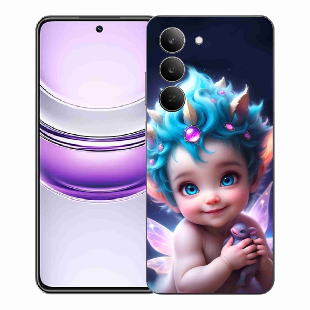 Gél borítás mmCase a Realme 14x 5G készülékhez - baba pillangószárnyakkal