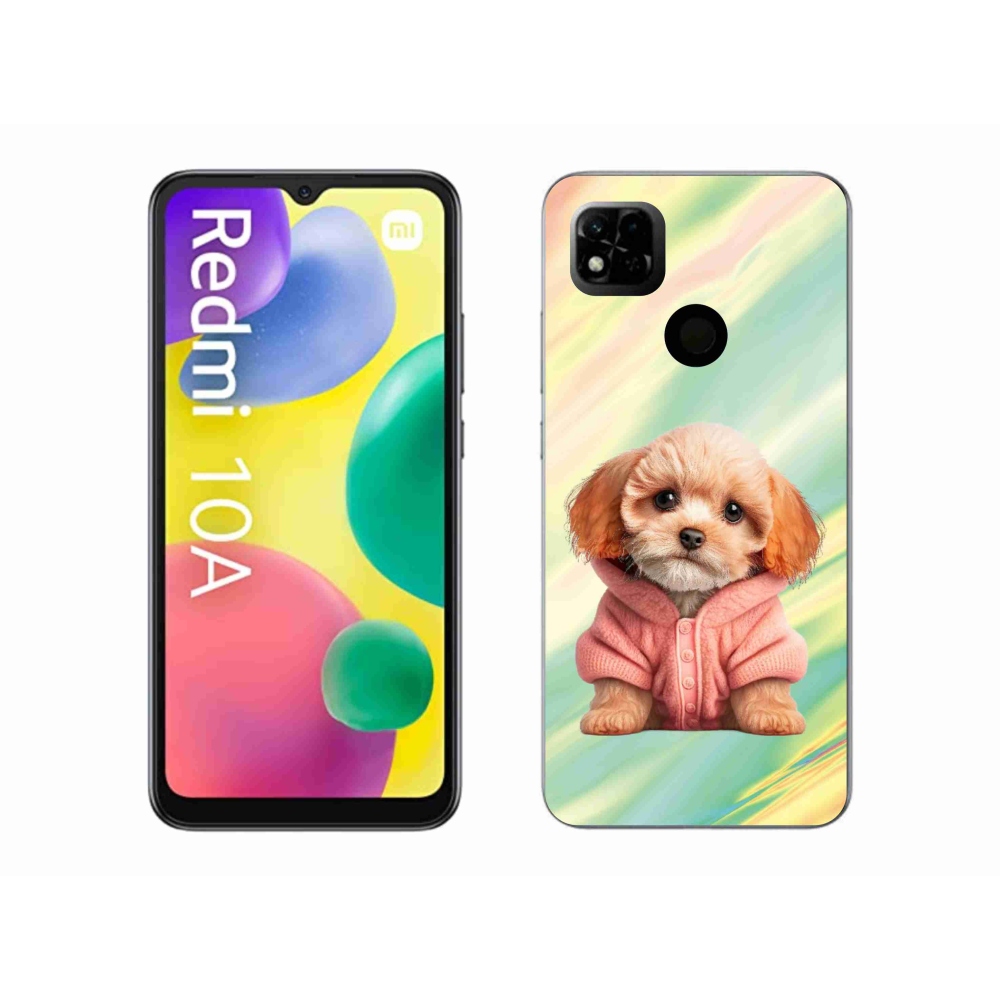 Gél borítás mmCase a Xiaomi Redmi 10A - pulóveres kölyökkutyához