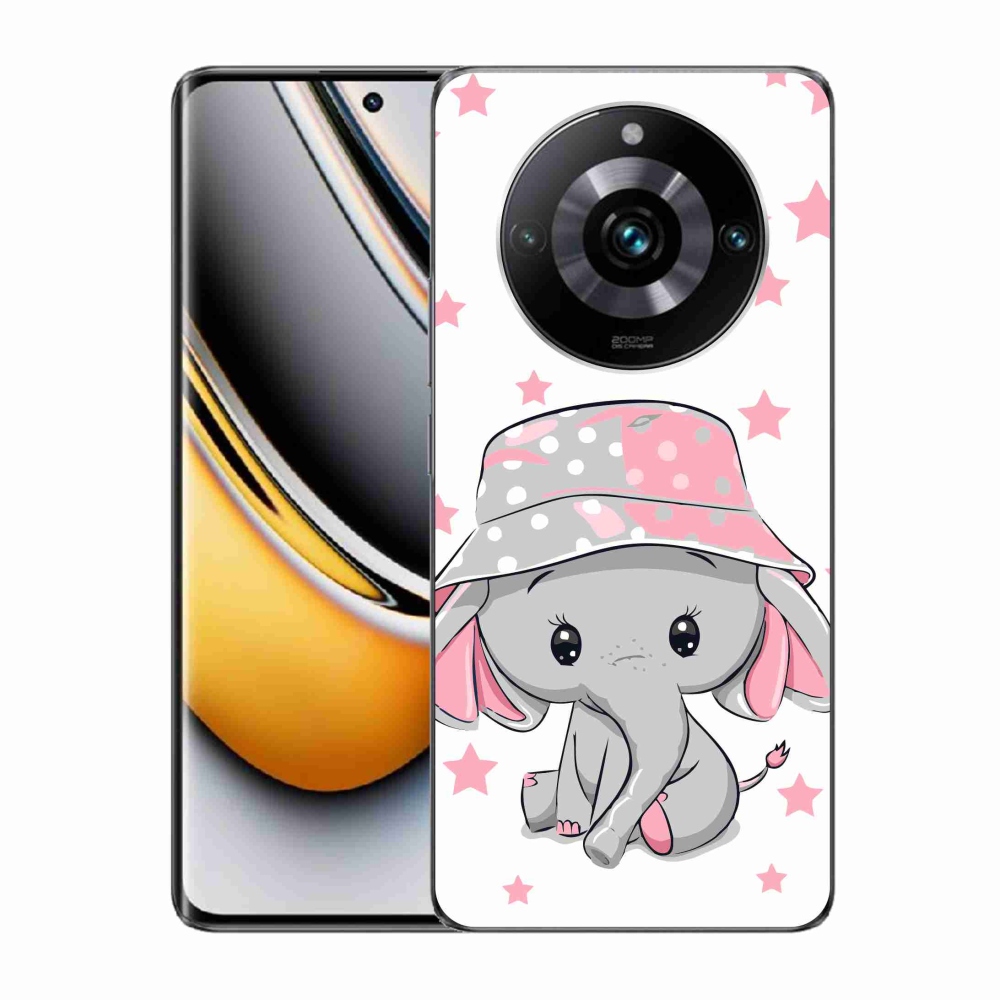 Zselés borítás mmCase a Realme 11 Pro/11 Pro+ készülékhez - rózsaszín elefánt