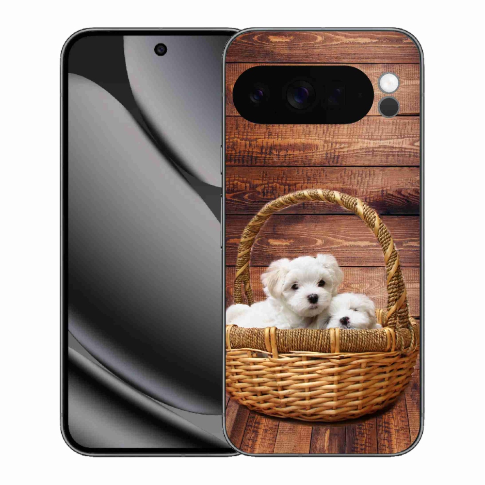 Zselés borítás mmCase a Google Pixel 10 Pro XL-hez - kölyökkutyák