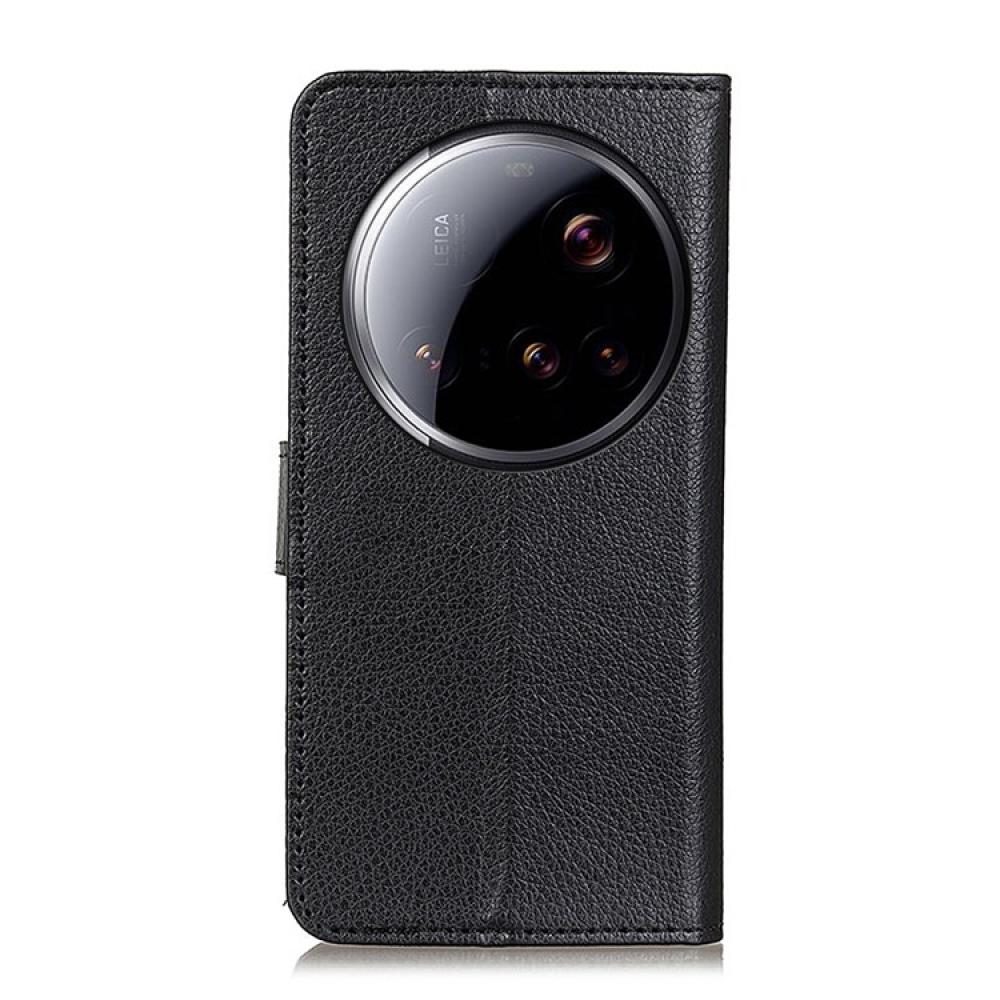 Litchie könyvtáska Xiaomi 15 Ultra - fekete