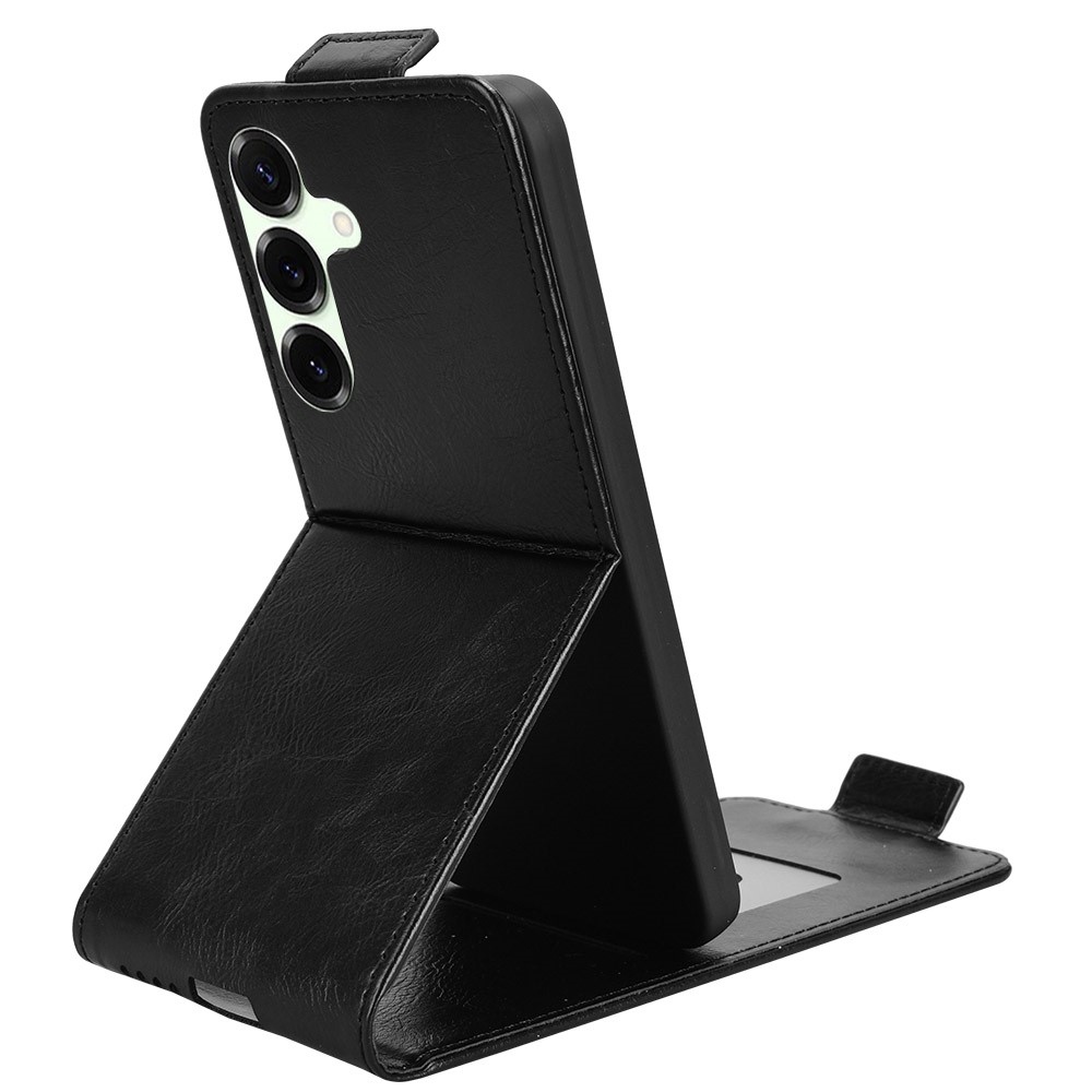 Vert flip tok Samsung Galaxy S25 FE készülékhez - fekete