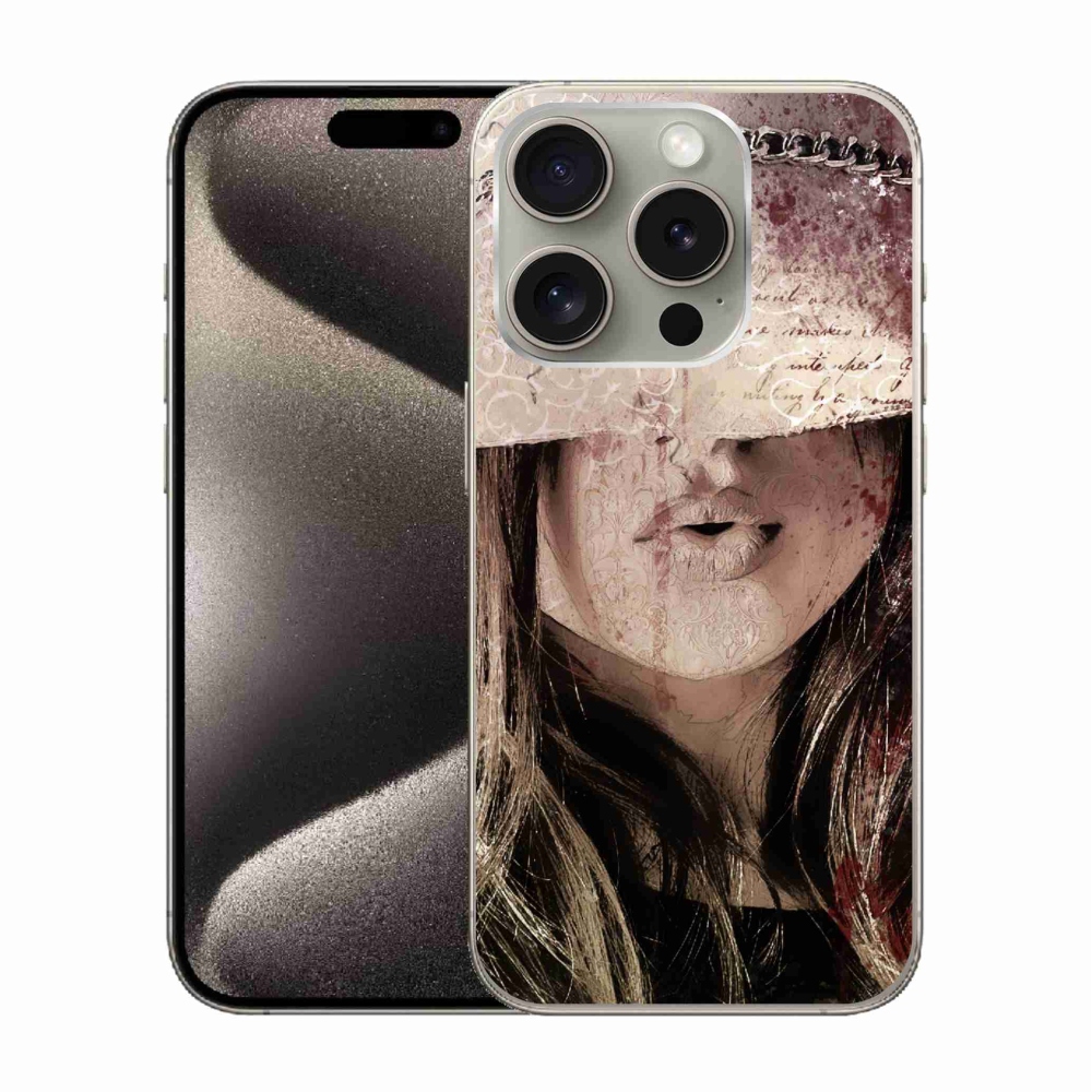 Gél védőburkolat mmCase iPhone 15 Pro készülékhez - lány