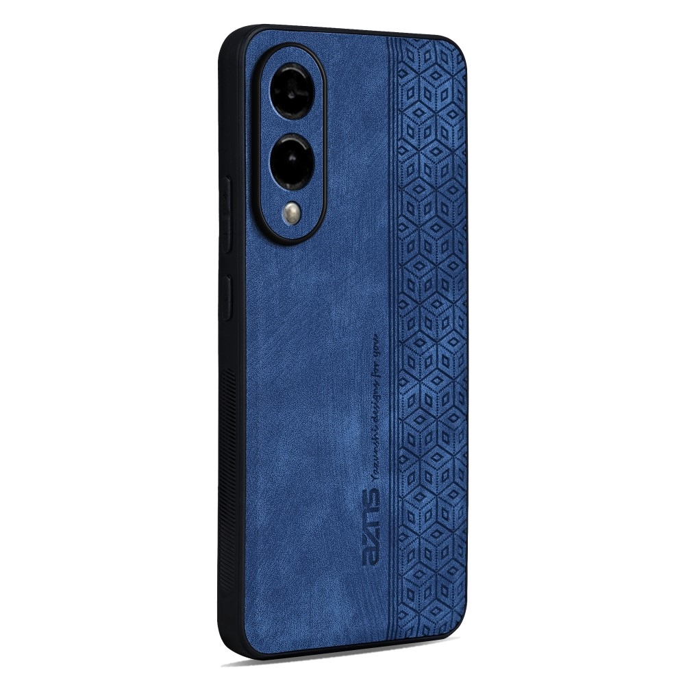 AZNS gél tok PU bőrrel borított Samsung Galaxy S25 Edge - kék