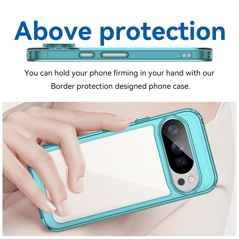 Gél tok fix hátlappal a Google Pixel 10 Pro/Pixel 10 készülékhez - világoskék színben