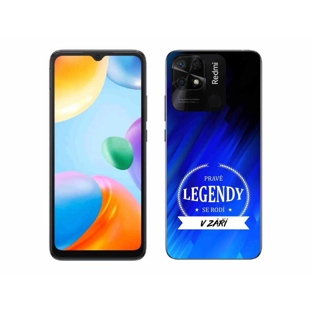 Gél borítás mmCase a Xiaomi Redmi 10C - Legendák szeptemberben kék háttérrel