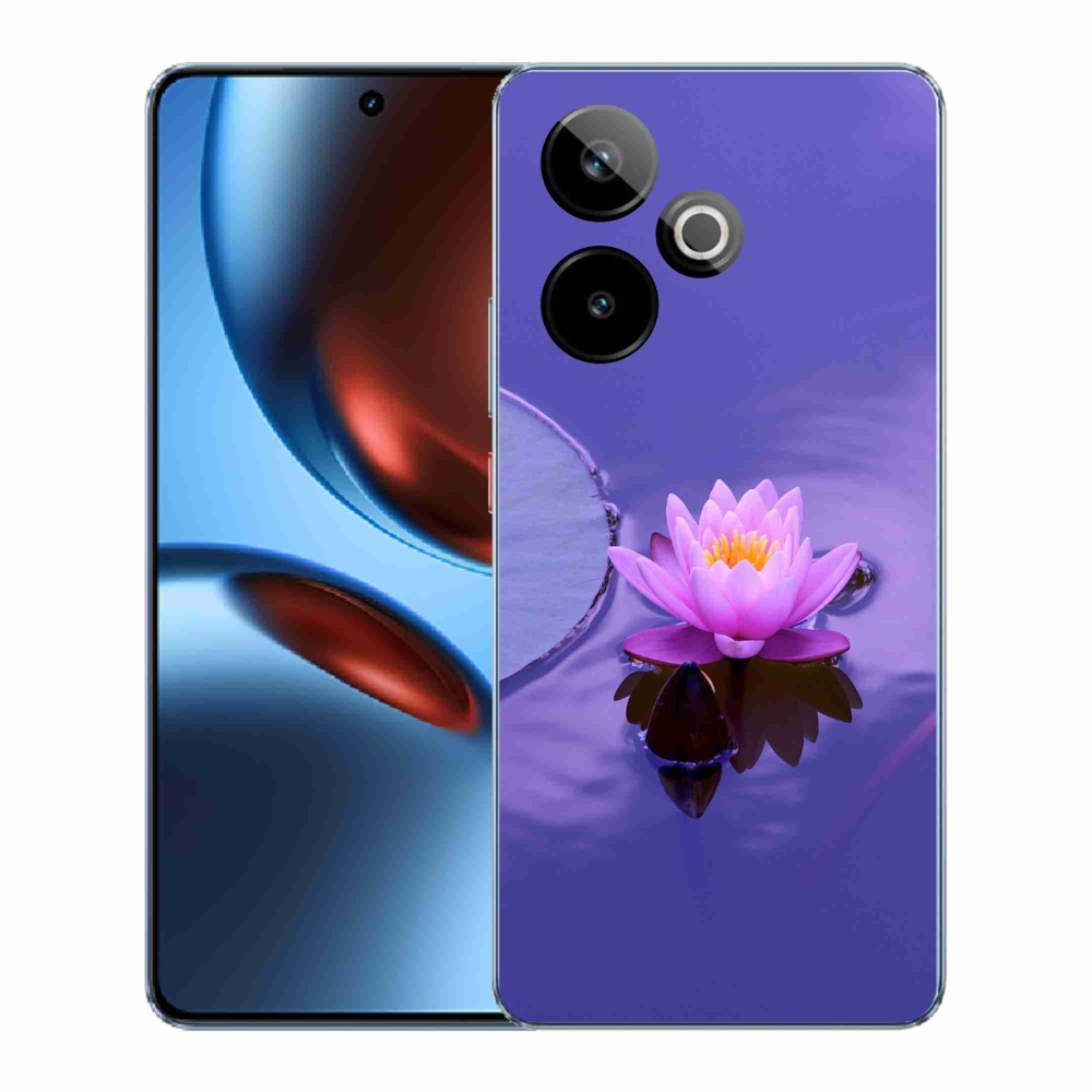 Zselés borítás mmCase a Realme GT 7 5G/GT 7T 5G számára - virág a felületen