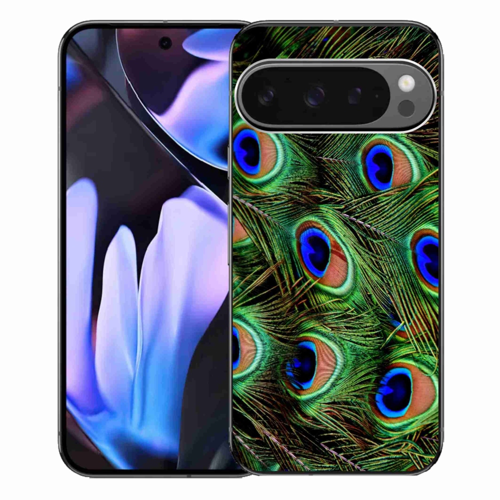 Zselés borítás mmCase a Google Pixel 9 Pro XL számára - pávatoll