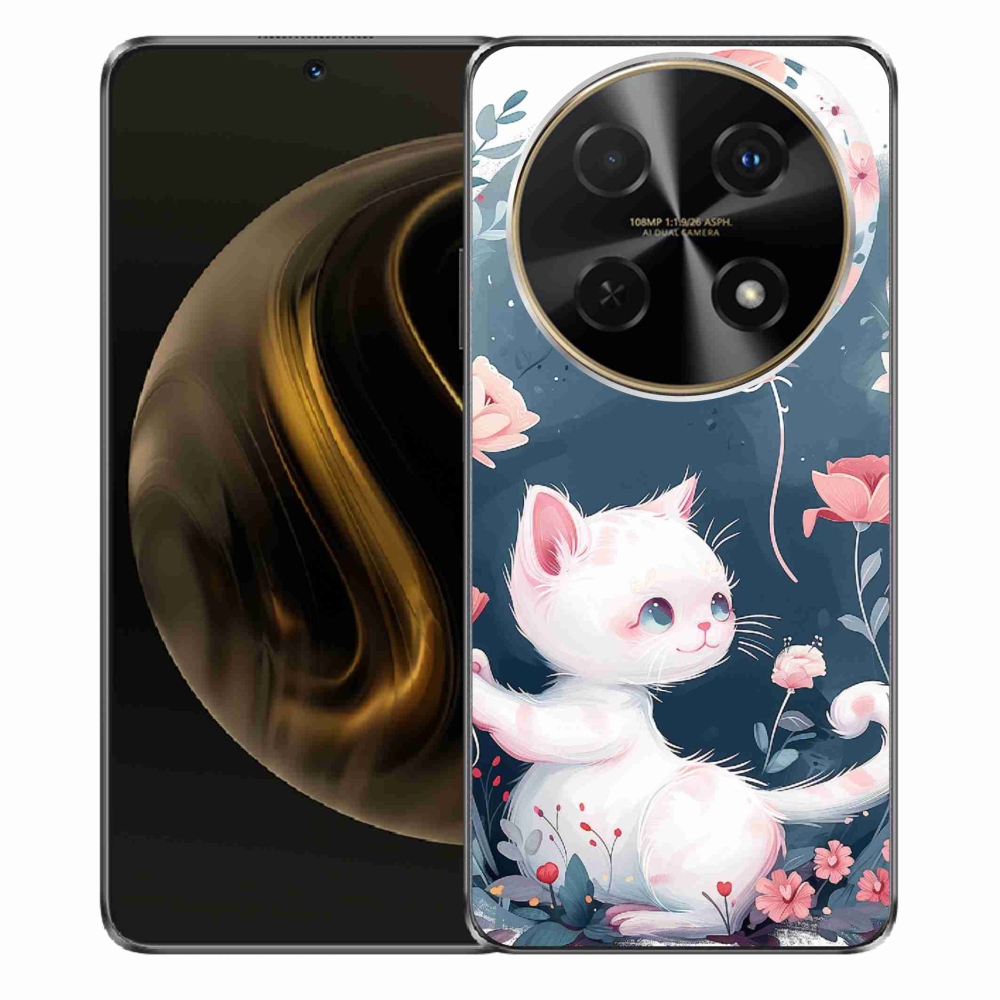 Gél borító mmCase a Huawei Nova 12i készülékhez - cica lufival