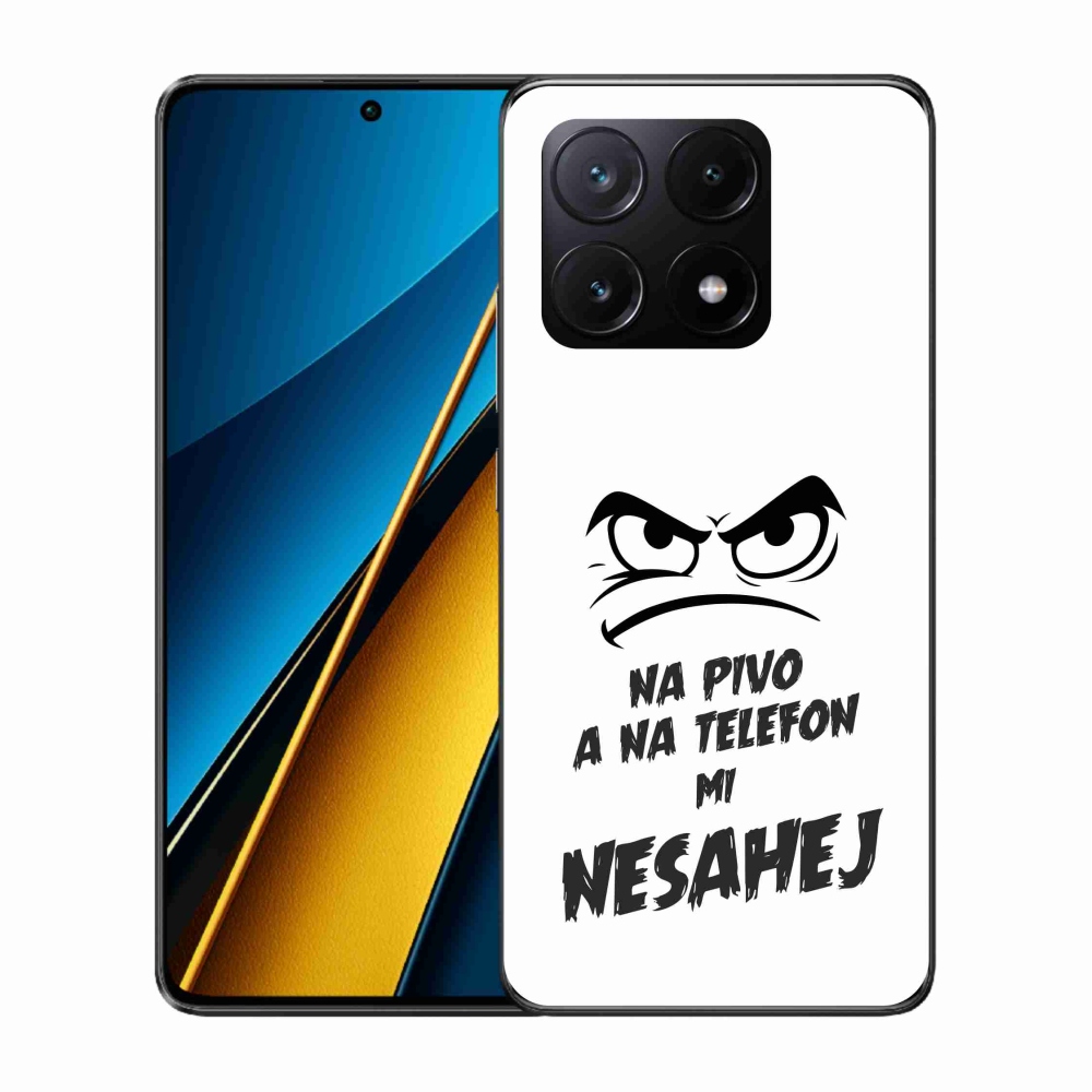 Gél borítás mmCase a Xiaomi Poco X6 Pro 5G számára - sör motívum 2 fehér háttér