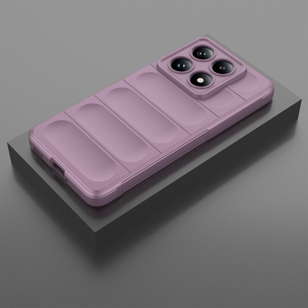 Rugg tartós zselés tok Xiaomi Redmi Note 14 Pro 5G/Poco X7 5G - világos lila