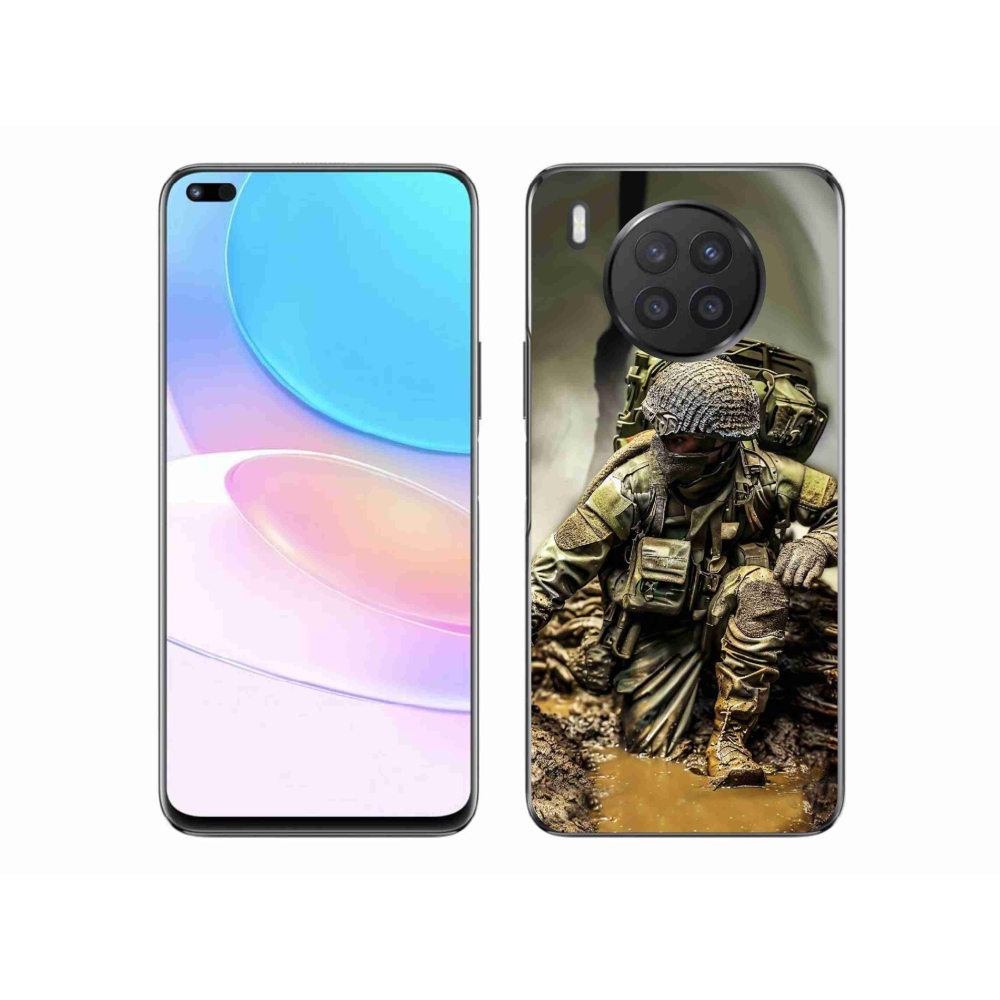 Gél borítás mmCase a Huawei Nova 8i készülékhez - katona