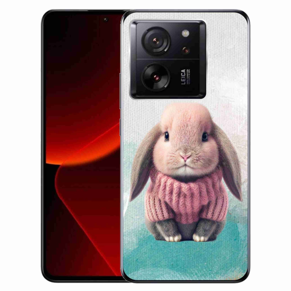 Gél borítás mmCase a Xiaomi 13T/13T Pro számára - nyúl pulóverben