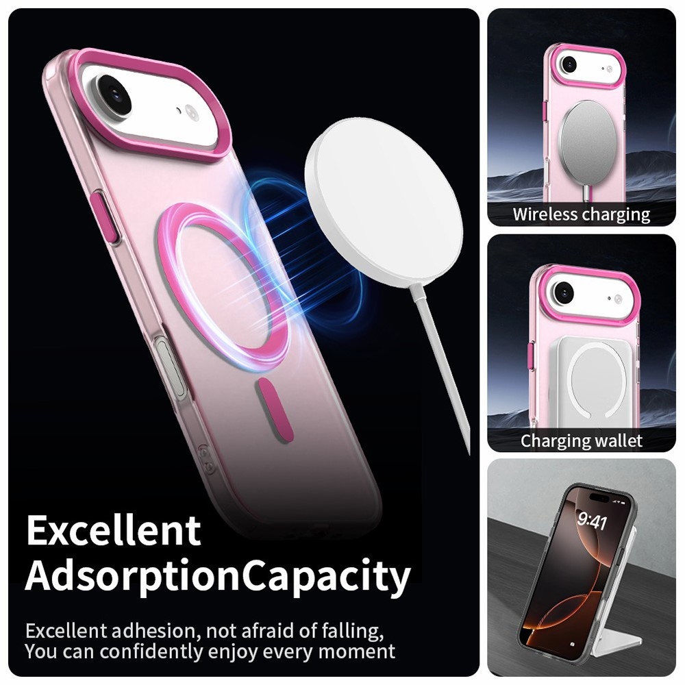 Candy MagSafe gél tok iPhone 17 Air készülékhez - rózsaszín
