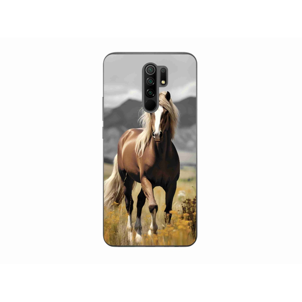 Gél borítás mmCase a Xiaomi Redmi 9-hez - barna ló 1