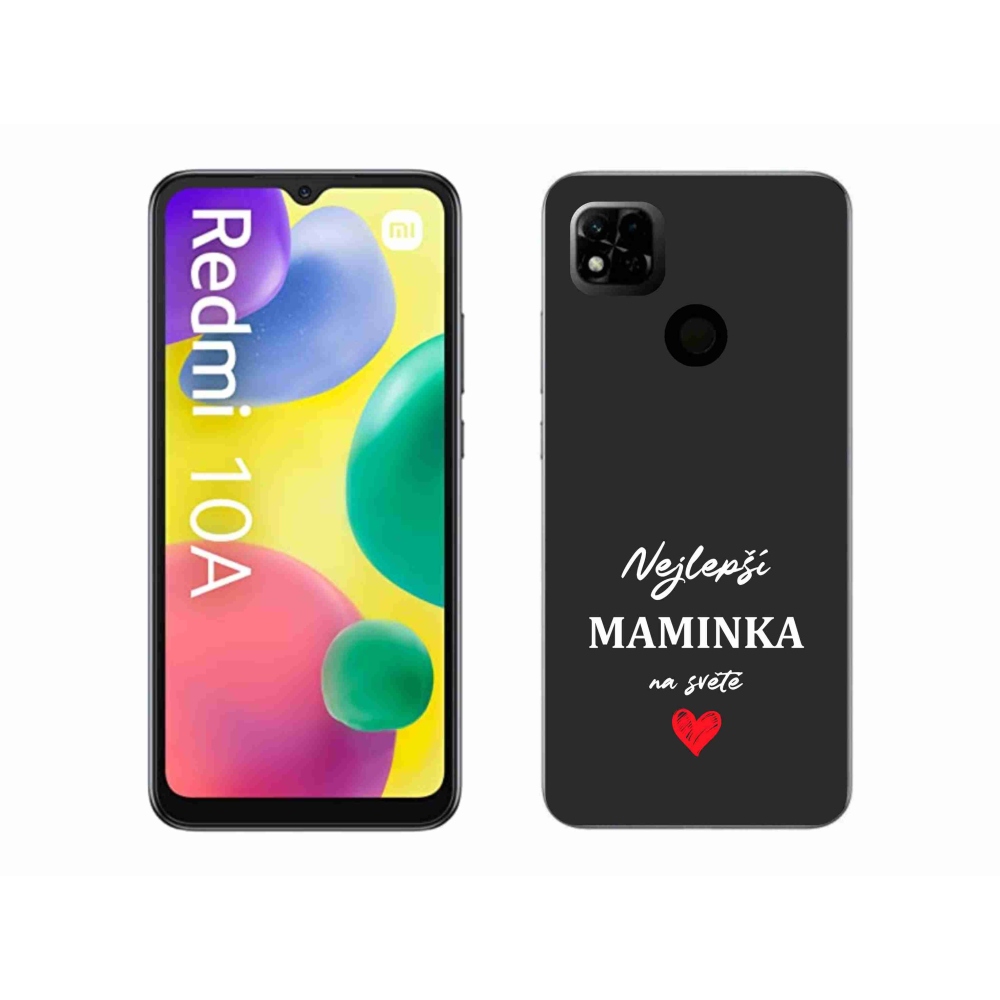 Gél borító mmCase a Xiaomi Redmi 10A - legjobb anya 1 fekete háttérrel