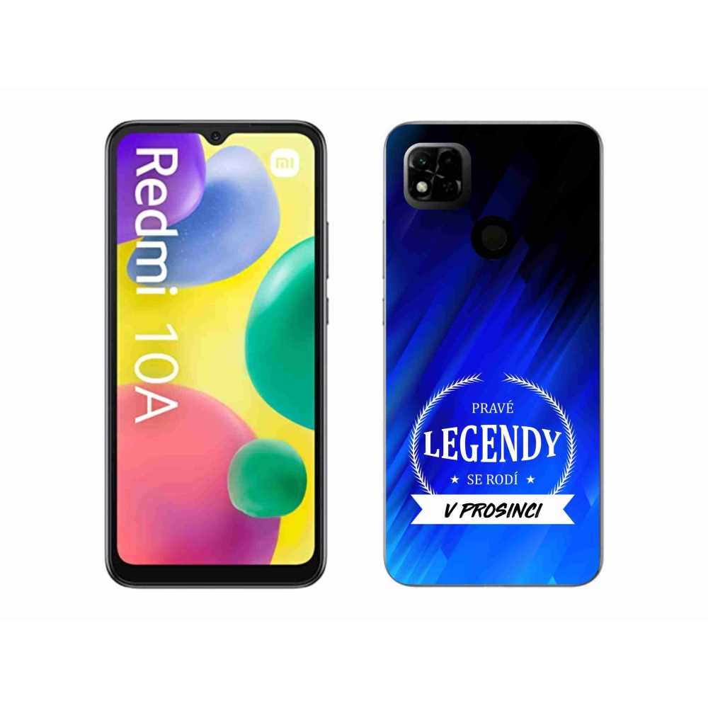 Gél borítás mmCase a Xiaomi Redmi 10A - Legendák decemberben kék háttérrel