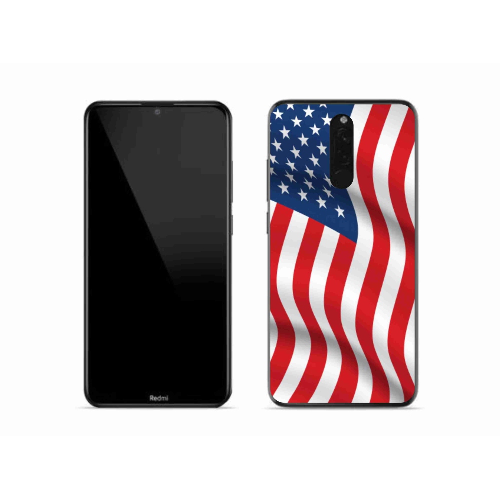 Gél borítás mmCase a Xiaomi Redmi 8-hoz - amerikai zászló