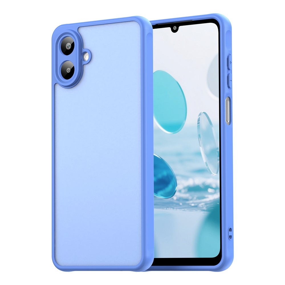 Gél tok kemény hátlappal a Samsung Galaxy A07 4G készülékhez - világoskék színben