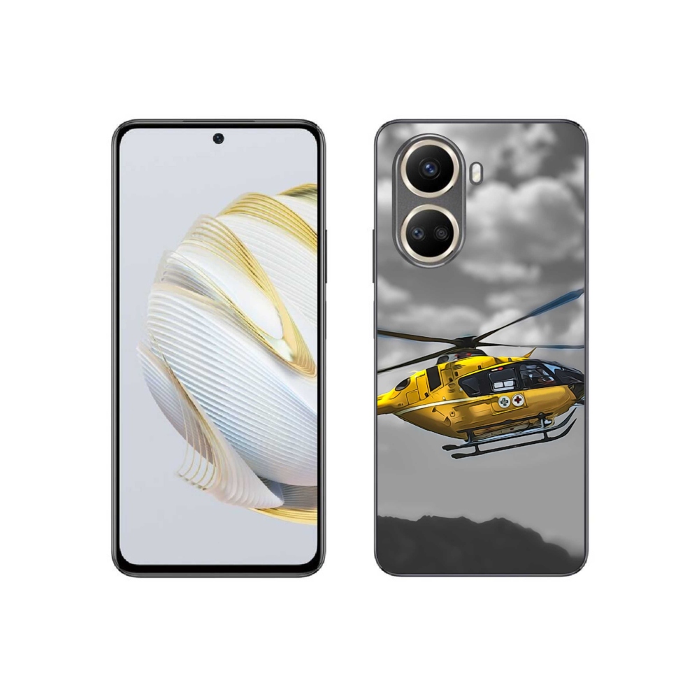 Zselés borítás mmCase a Huawei Nova 10 SE-hez - sárga helikopter