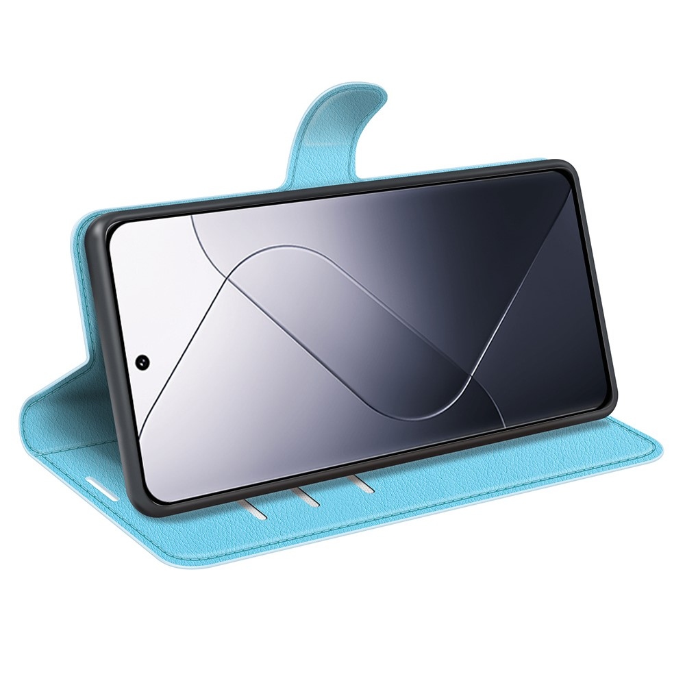 Litchi könyv tok a Xiaomi 14-hez - kék