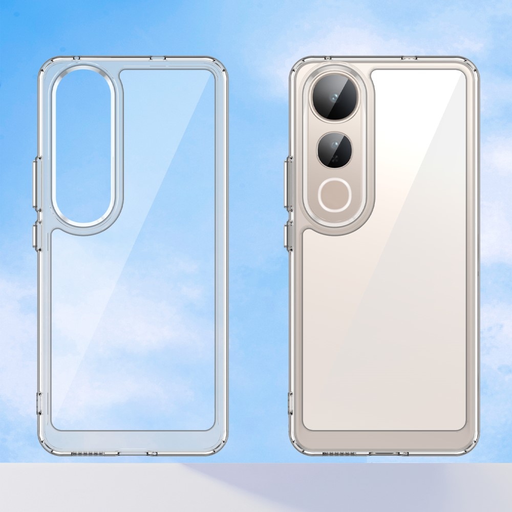 Gél tok fix hátlappal a Vivo V50 Lite 4G/5G készülékhez - átlátszó
