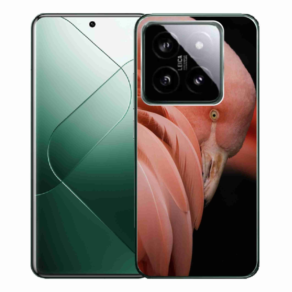 Gél borítás mmCase a Xiaomi 14 Pro-hoz - flamingó 3