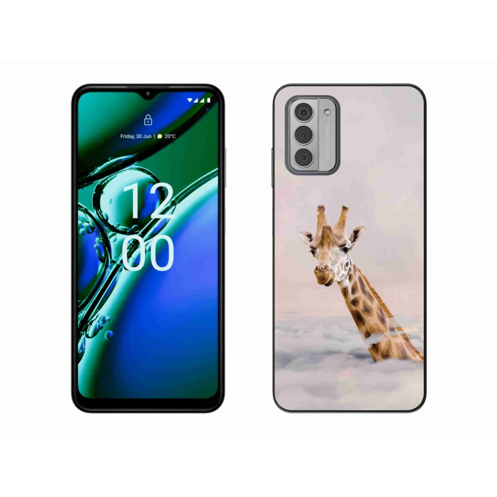 Zselés borítás mmCase a Nokia G42 készülékhez - zsiráf a felhőkben