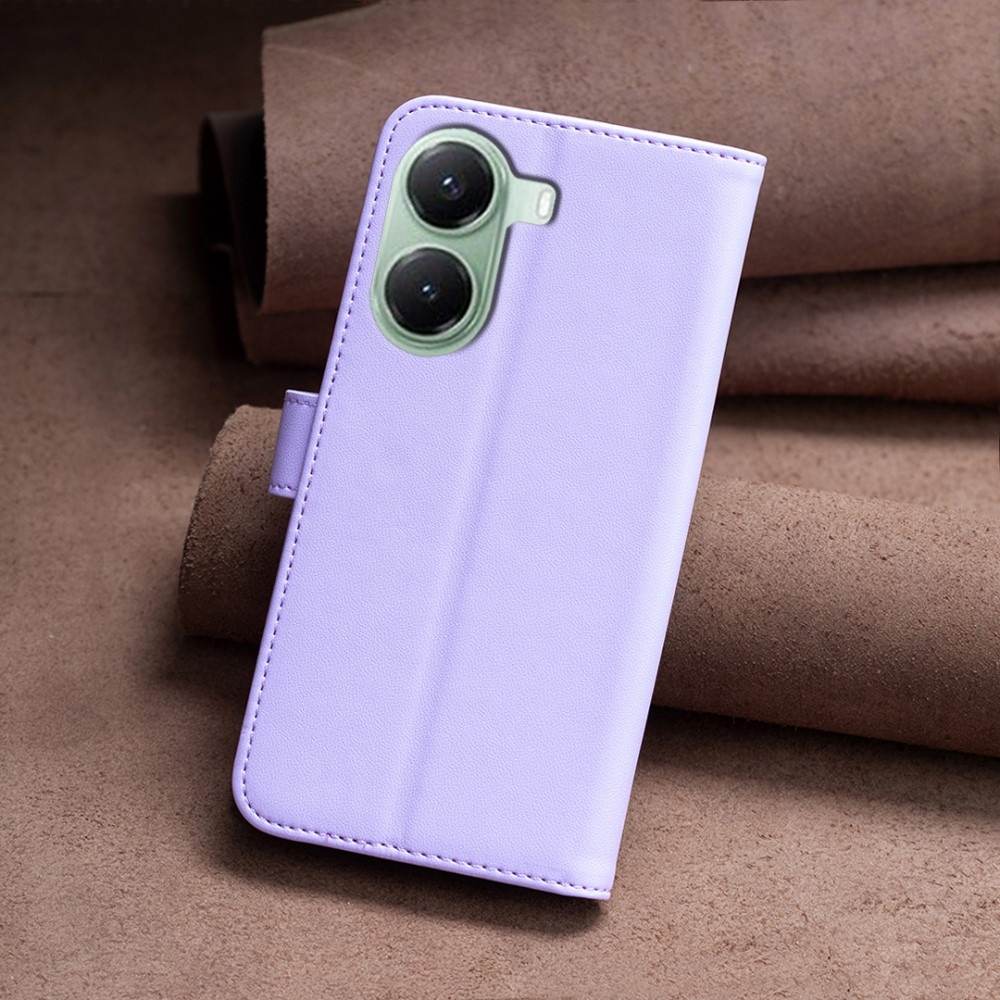 BNF könyv tok Xiaomi Poco X7 Pro 5G - világos lila