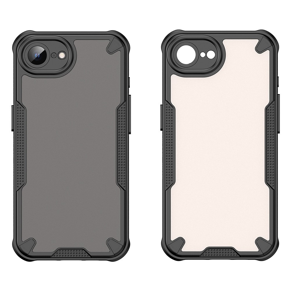 Fagyasztott, tartós borítás iPhone 16e készülékhez - fekete