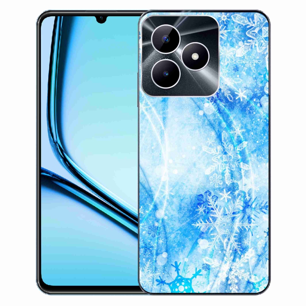 Zselés borító mmCase a Realme Note 50 készülékhez - hópelyhek