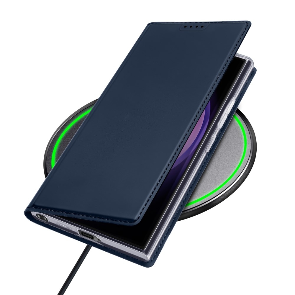 DUX könyvtáska Samsung Galaxy S24 Ultra készülékhez - sötétkék