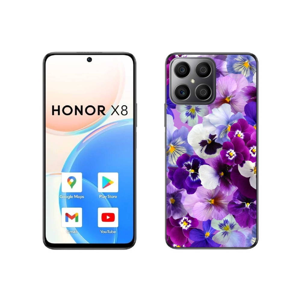 Gél borítás mmCase a Honor X8 4G-hez - virág 9
