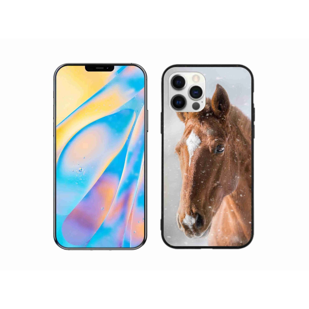 Zselés borítás mmCase iPhone 12 készülékhez - barna ló 2