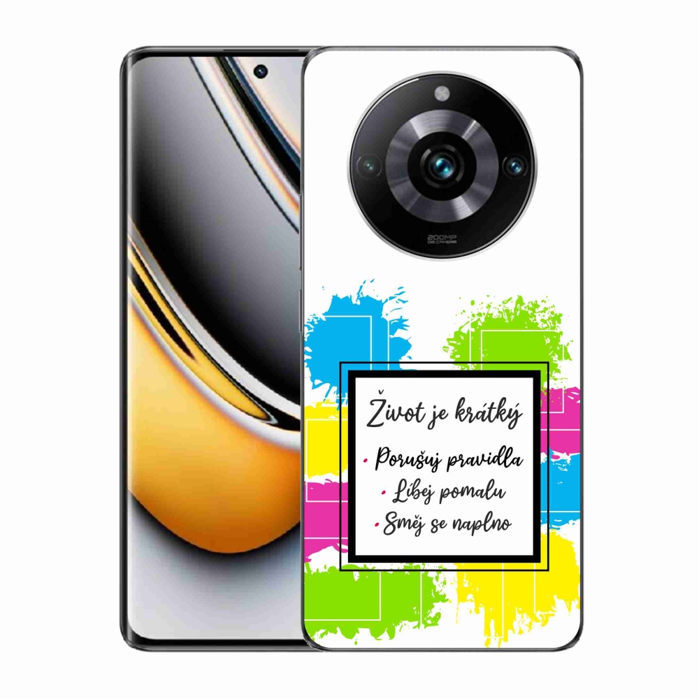 Gél borítás mmCase a Realme 11 Pro/11 Pro+ készülékhez - Idézet 5 fehér háttér