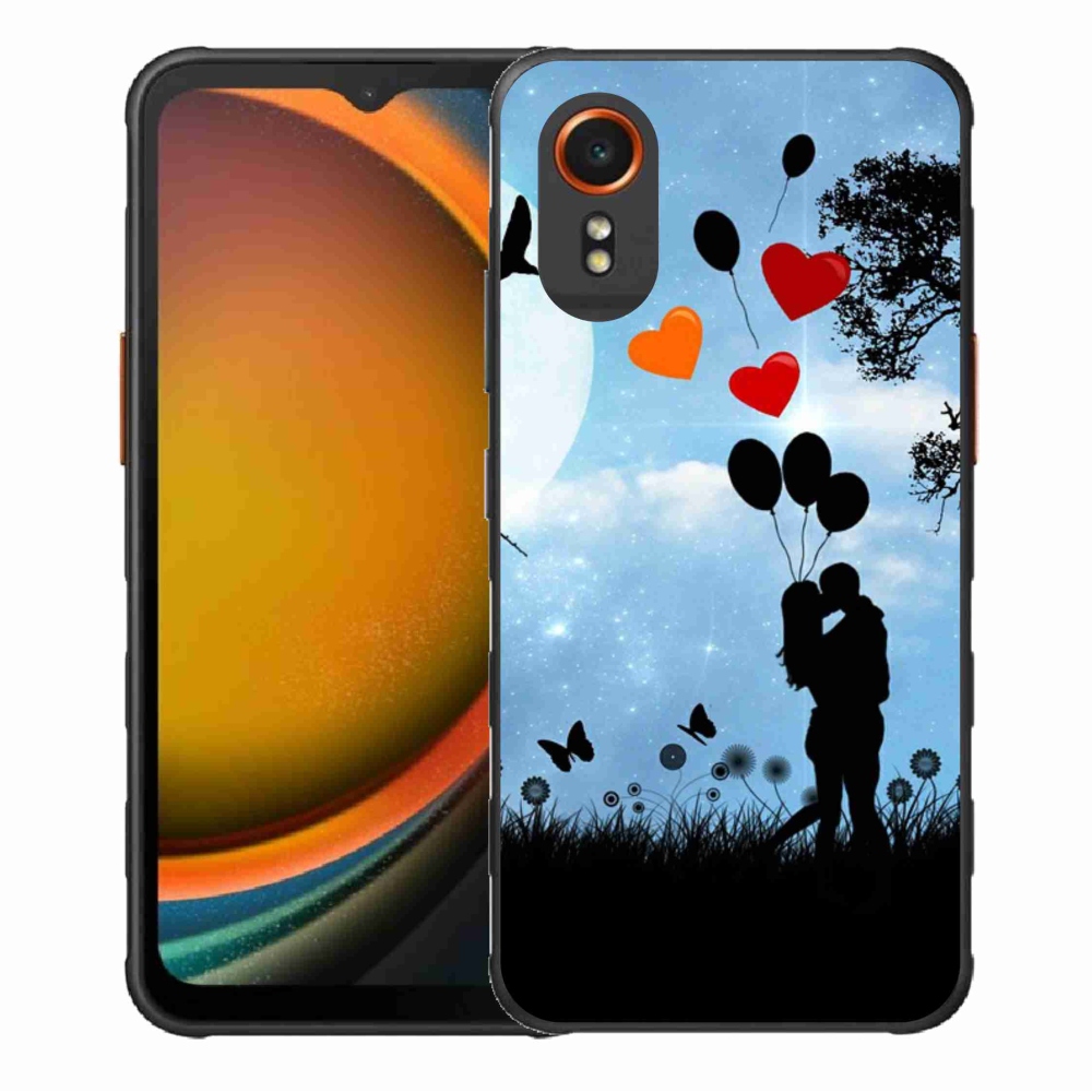 Gél tok mmCase a Samsung Galaxy Xcover 7 készülékhez - szerelmes pár
