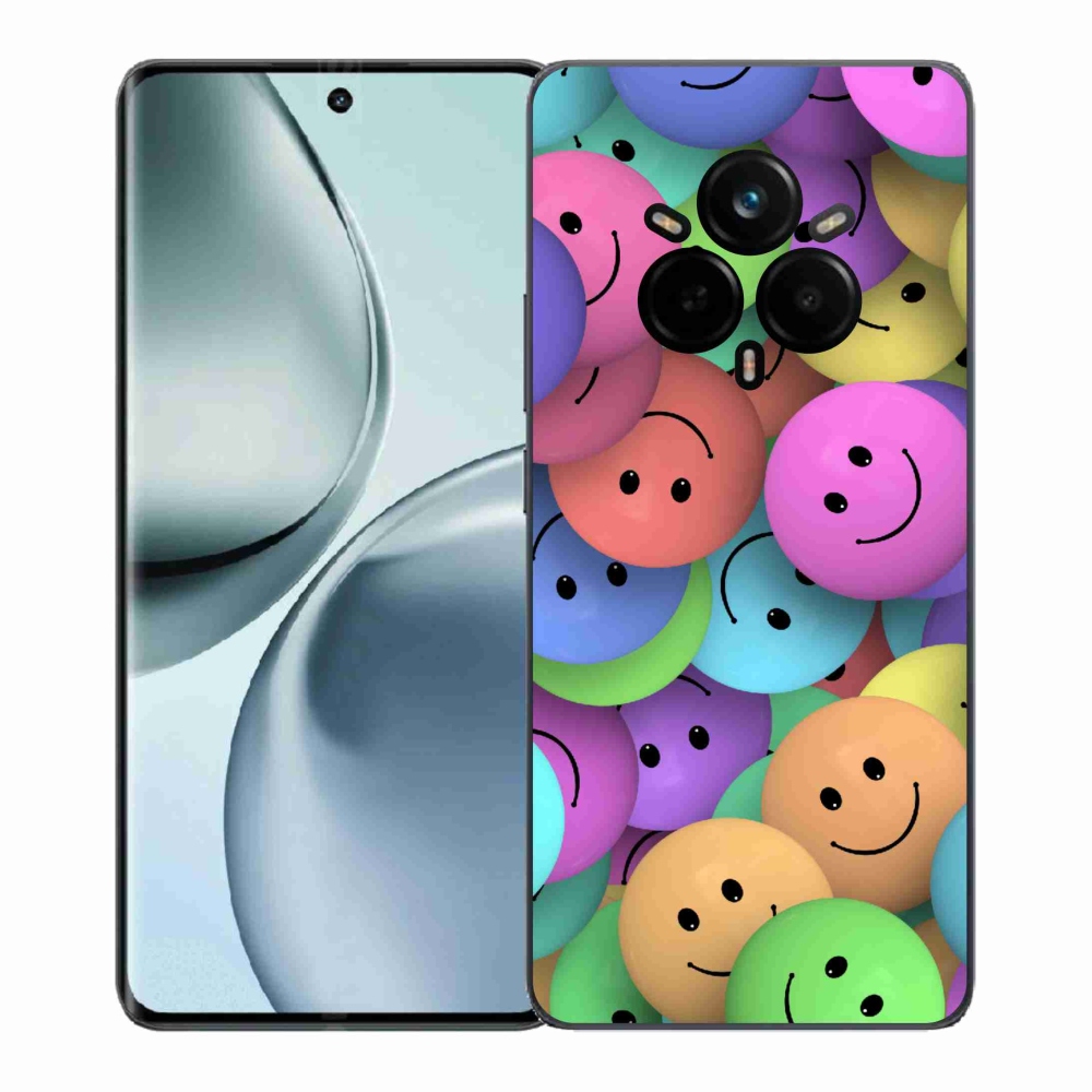 Gél borítás mmCase a Realme 14 Pro 5G készülékhez - színes smiley-k