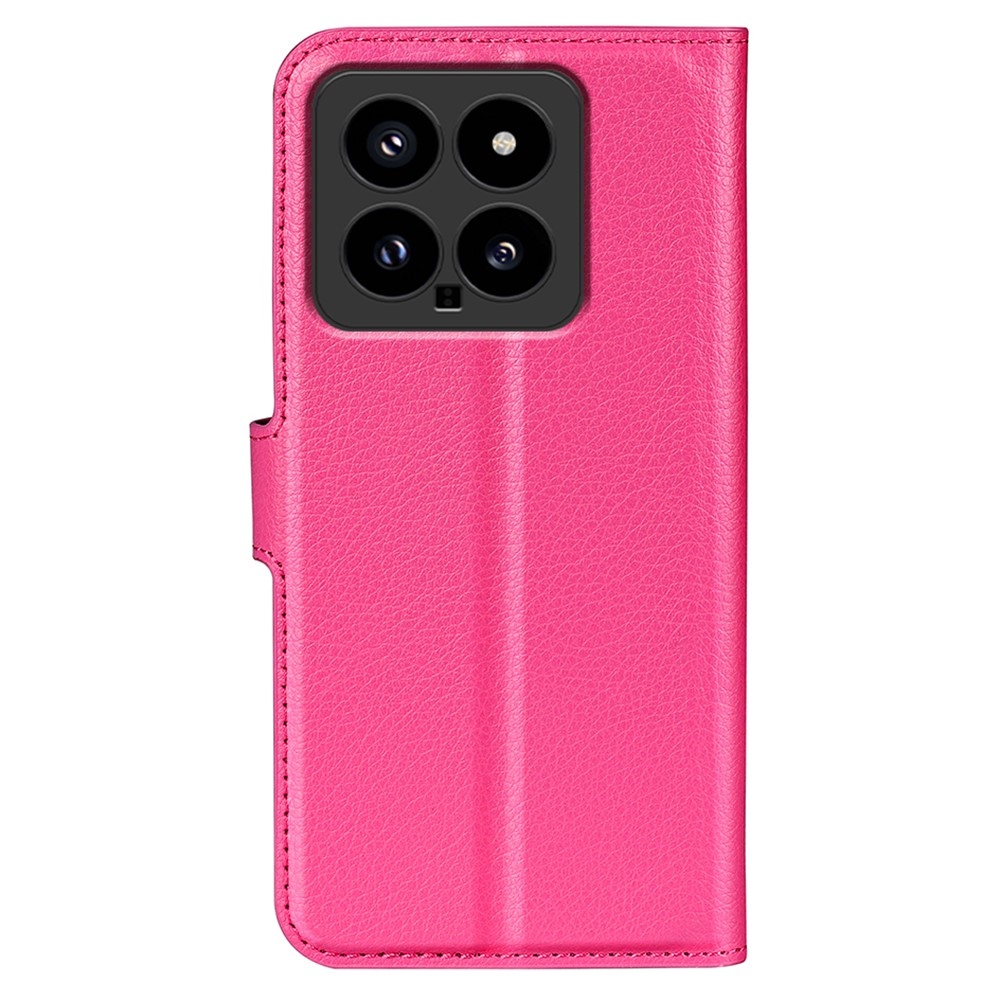 Litchi könyv tok Xiaomi 14 - rózsa