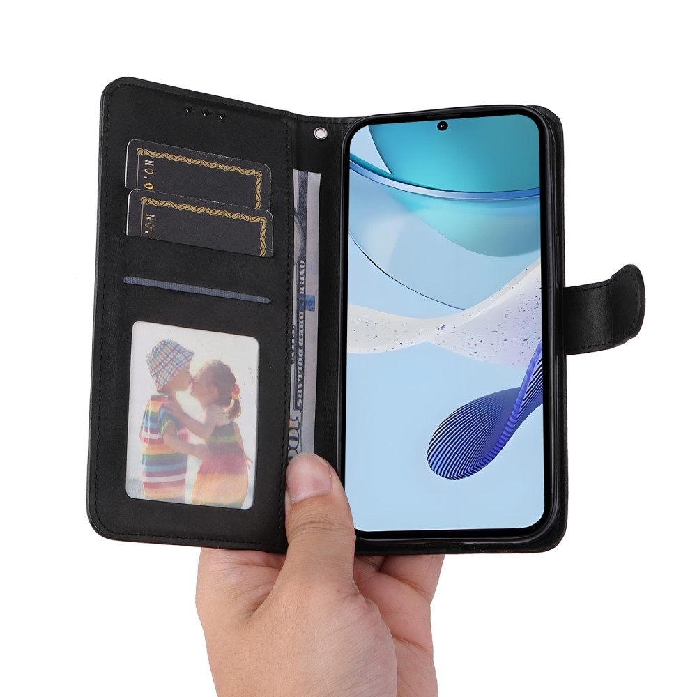 Könyvtáska a Realme 14x 5G/Realme C75 készülékhez - fekete
