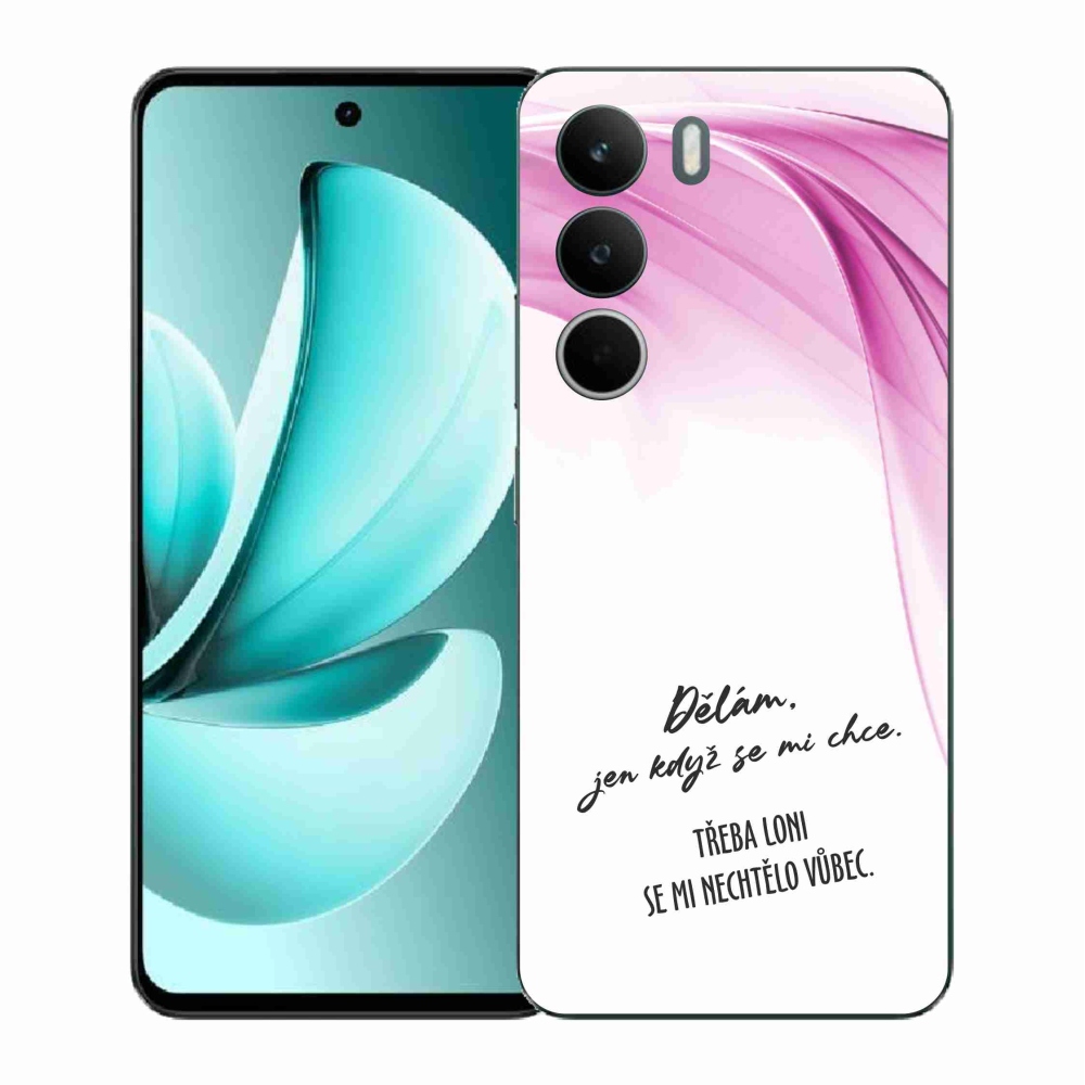 Gél borító mmCase a Realme C71 készülékhez - vicces szöveg 12 fehér háttér