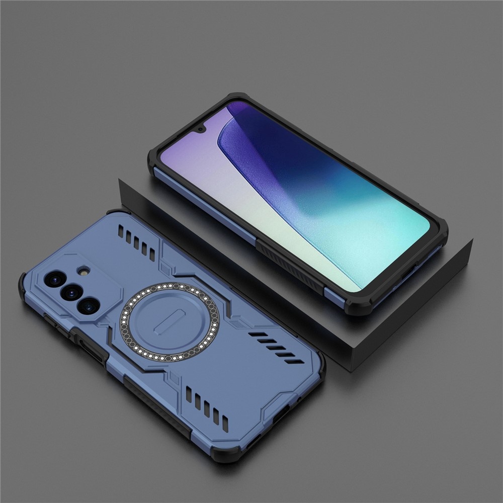 Üreges, tartós védőburkolat MagSafe-val a Samsung Galaxy A17 5G készülékre - kék