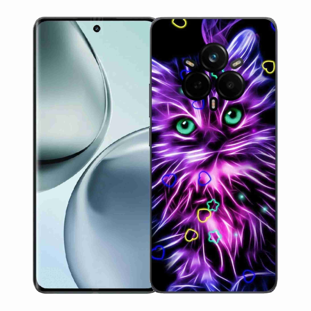 Gél borítás mmCase a Realme 14 Pro 5G készülékhez - absztrakt macska