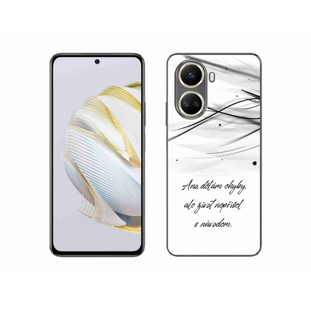 Gél borítás mmCase a Huawei Nova 10 SE-n - idézem a fehér hátteret
