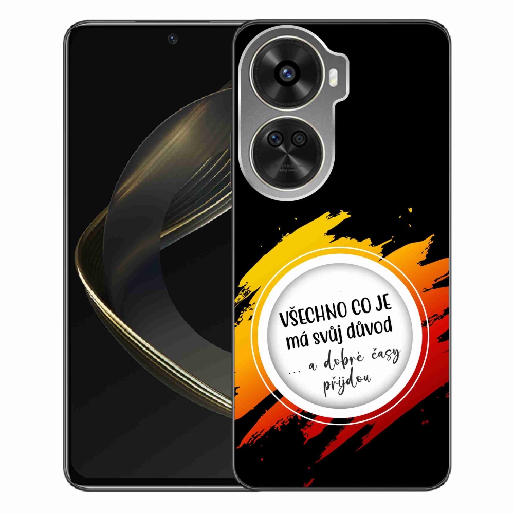 Gél borító mmCase a Huawei Nova 12 SE-n - idézet 3 fekete háttér