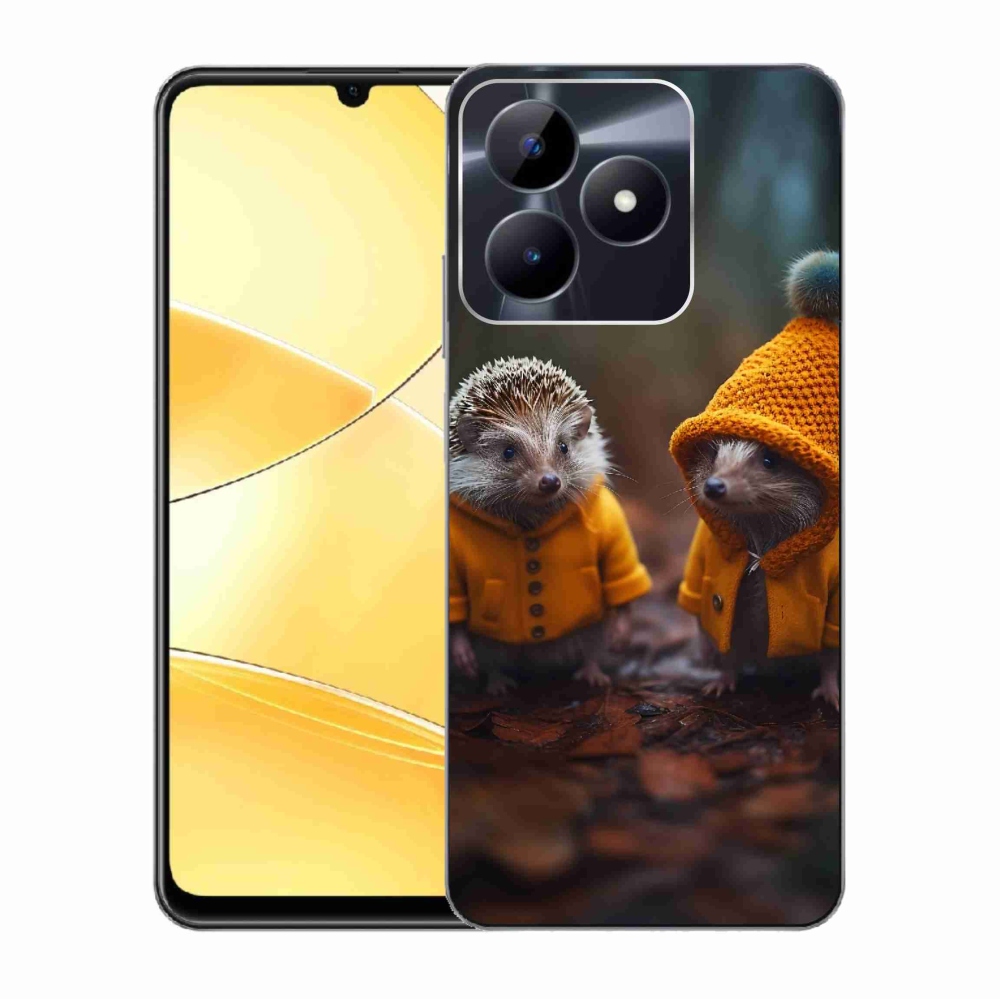 Zselés borító mmCase a Realme C51/C53 készülékhez - süni