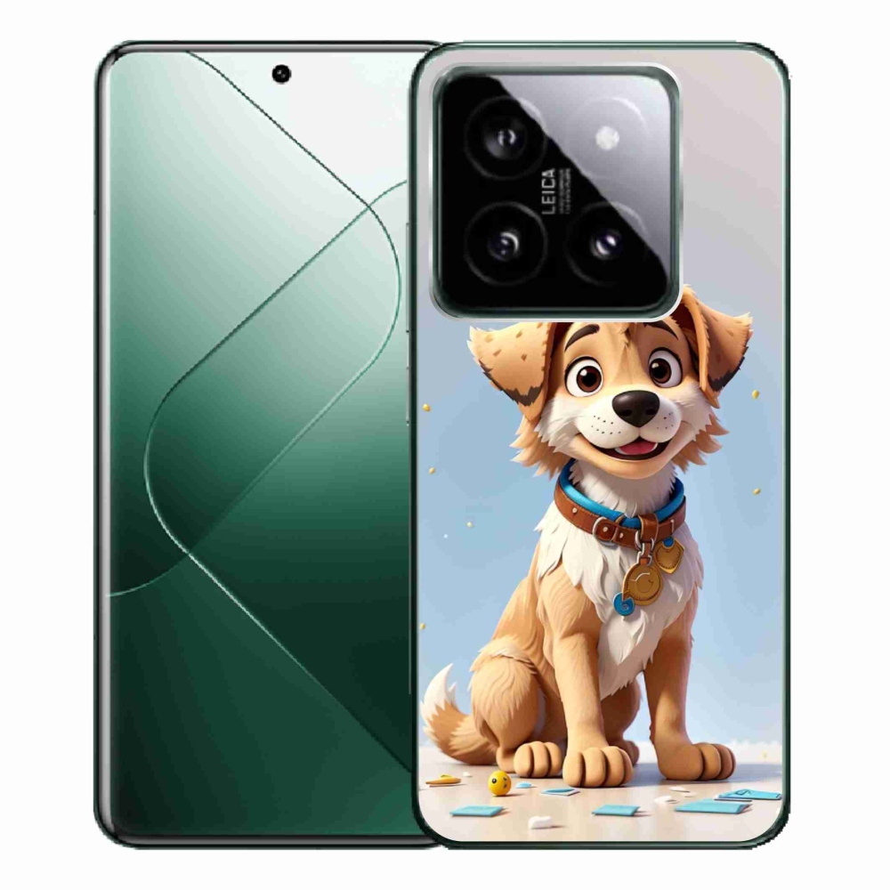 Gél borítás mmCase a Xiaomi 14 Pro számára - rajzfilm kiskutya